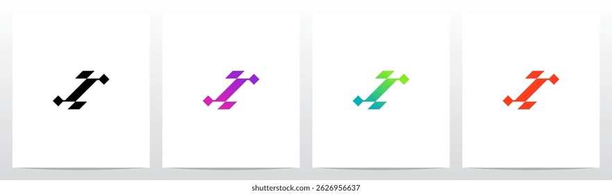 Cyber Science Fiction Modern Initial Logo Design I