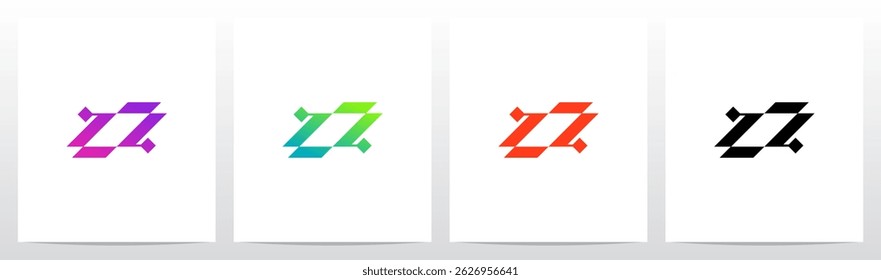 Cyber Science Fiction Modern Initial Logo Design O
