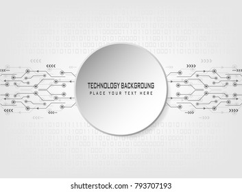 Cyber Security : Abstract Technology with binary code Background