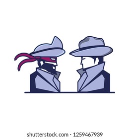 cyber security agent with pirate man