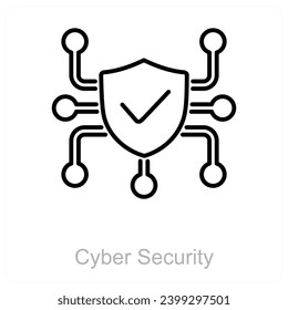 Konzept für Cybersicherheit und Autoritätssymbol