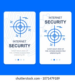 Cyber security banner design vector 