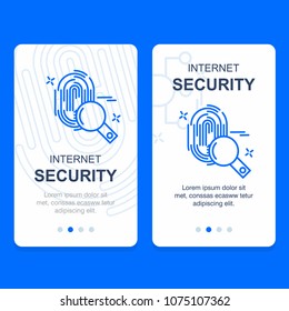 Cyber security banner design vector 