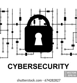 Cyber security. Breaking. Hacker. Modern technologies. Computer virus. The Internet.