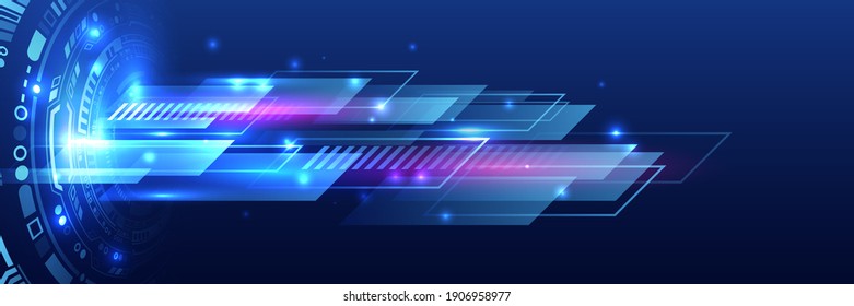 Cyber security for business and internet project. Abstract futuristic background. Hi-tech business presentation. Big data concept.