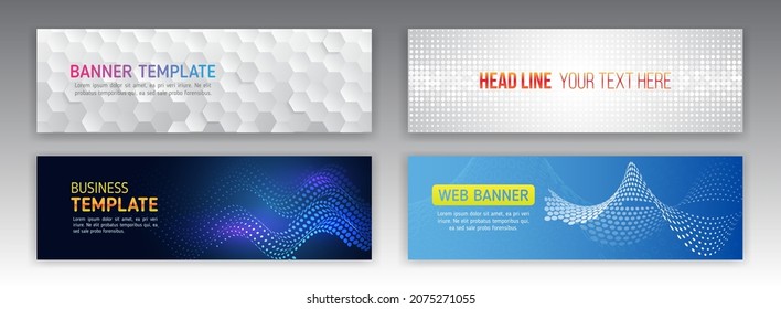 Cyber security for business and internet projects. Abstract web design banner. Modern graphic template for websites. High tech futuristic technology background.