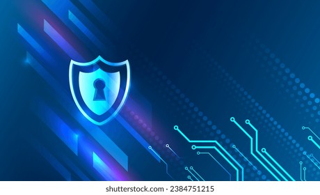 Cyber security for business and internet projects. Vector illustration of data security services. Data protection, privacy, and internet security concept. Hi-tech various background.