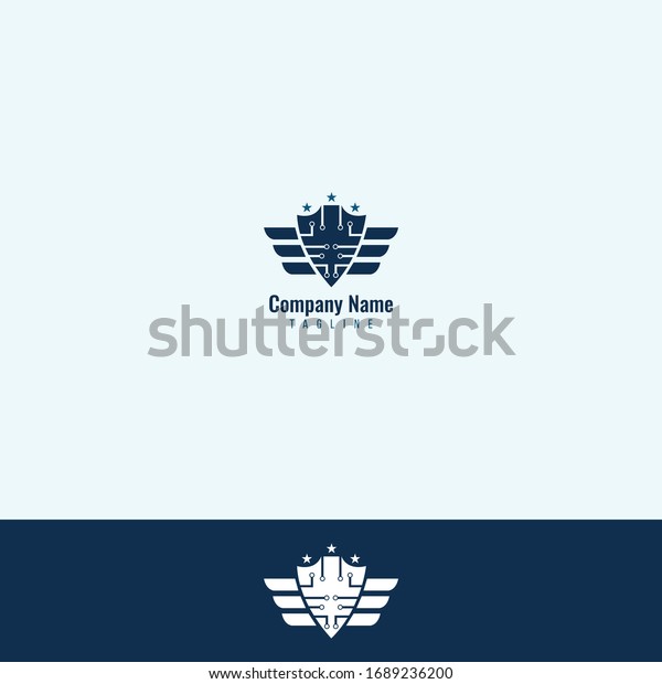 Cyber Security Company Logo This Logo Stock Vector (Royalty Free ...