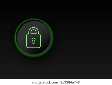 Cyber security concept. Locks on technology and dark background. Hacker protection and viruses on the internet.