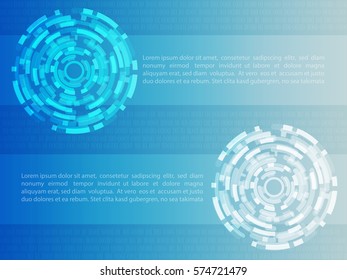 Cyber Security Concept  on Abstract Technology background. Vector illustration