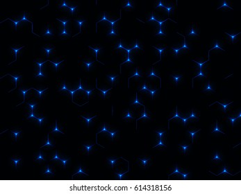 Cyber security Concept  on Abtract Technology background. Vector illustration