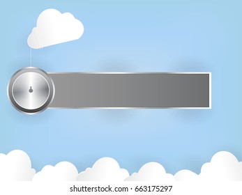 Cyber security Concept  on Abtract Technology background. Vector illustration