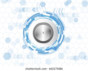 Cyber security Concept  on Abtract Technology background. Vector illustration