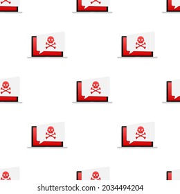 Cyber security concept pattern. Cyber security concept. Virus protection. Vector stock illustration.
