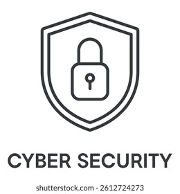  cyber security concept simple design icons, simple style design inspiration for any interface and purpose suitable for symbols and more