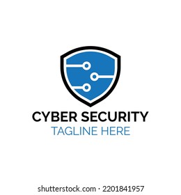 Concepto de ciberseguridad Diseño del logotipo de seguridad mundial proteger el diseño del logotipo del vector del blindaje de diseño creativo del logotipo.