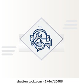 Cyber Security Consulting Icon Isolated Background