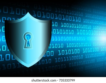 Cyber Security Data Protection Business Technology Privacy concept, digital technology background, abstract technology concept background, vector illustration.