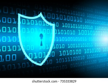 Cyber Security Data Protection Business Technology Privacy concept, digital technology background, abstract technology concept background, vector illustration.
