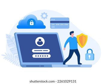 cyber security, Data protection metaphors set. Database, cyber security, control, protection of computer services and electronic information colorful icons pack. Vector isolated concept illustrations