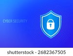 Cyber security and data protection privacy, PDPA concept, secure data management and protect data from hacker attacks and padlock icon to internet technology networking vector illustration