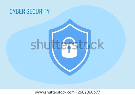 Cyber security and data protection privacy, PDPA concept, secure data management and protect data from hacker attacks and padlock icon to internet technology networking vector illustration