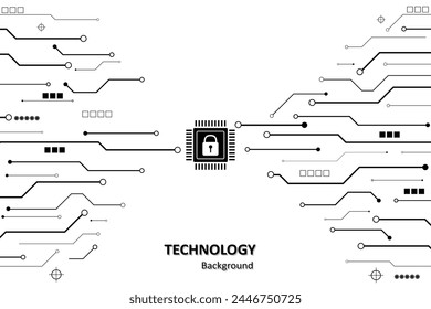 Cyber security. Data protection symbol. Secured network icon collection. Technology concept. Vector illustration on white background. 