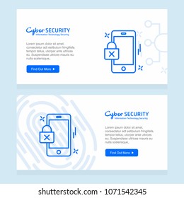 Cyber security design with creative design vector