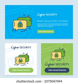 Cyber security design with elegent style 