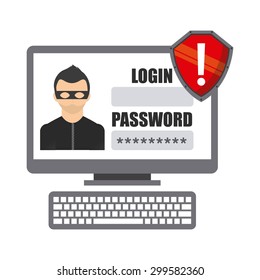 cyber security design, vector illustration eps10 graphic 