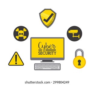 cyber security design, vector illustration eps10 graphic 
