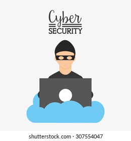 cyber security design, vector illustration eps10 graphic 