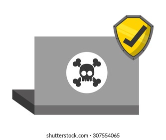 cyber security design, vector illustration eps10 graphic 