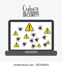 cyber security design, vector illustration eps10 graphic 