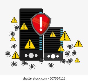 cyber security design, vector illustration eps10 graphic 