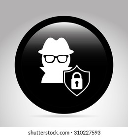 cyber security design, vector illustration eps10 graphic 