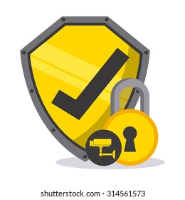 cyber security design, vector illustration eps10 graphic 