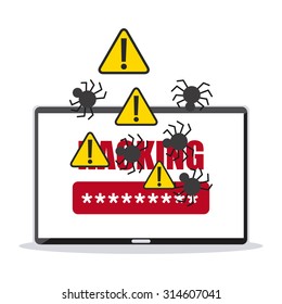 cyber security design, vector illustration eps10 graphic 
