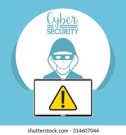 cyber security design, vector illustration eps10 graphic 