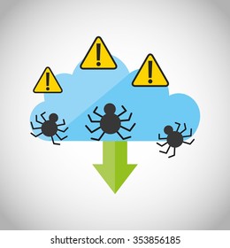 cyber security design, vector illustration eps10 graphic 