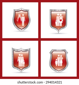 Cyber security digital design, vector illustration eps 10
