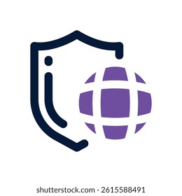 cyber security dual tone icon. Sleek and modern vector icon for websites, mobile apps, marketing materials, and corporate design. Fully scalable and ready to use.