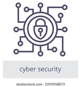 Cyber Security Element For Design Graphic