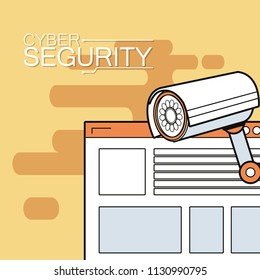Cyber security emblem