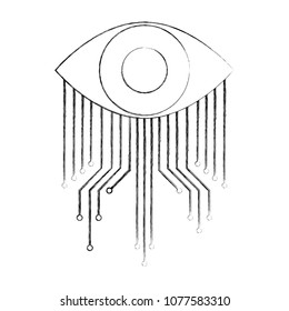cyber security eye surveillance image