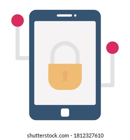 
Icono de vector plano de ciberseguridad que puede fácilmente modificar o editar
