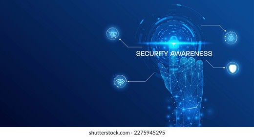 Ciberseguridad del concepto futurista de sistema de protección de círculo hud ui de baja polilla. Tecnología futura de compras en línea, escudo, candado, protección wifi fondo vectorial.