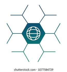 cyber security global connection technology