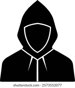 Cyber security hacker no eyes vector illustration