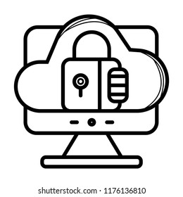 Cyber security icon